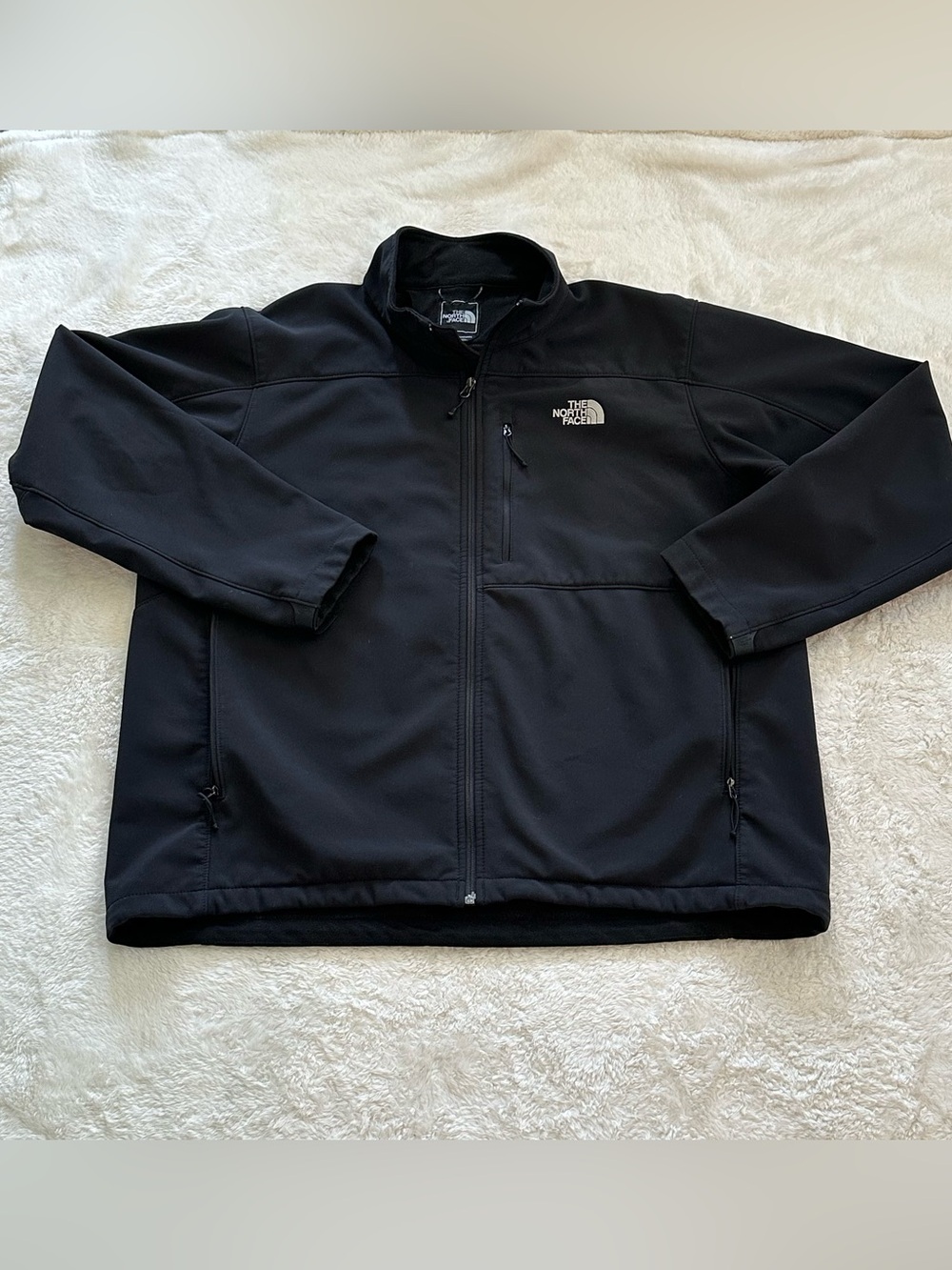 The North Face Men's Apex Bionic Softshell Jacket Black XXL 2XL Fleece Windproof